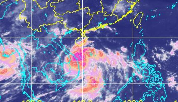 15号台风路径实时发布系统卫星云图 台风电母高清云图最新追踪